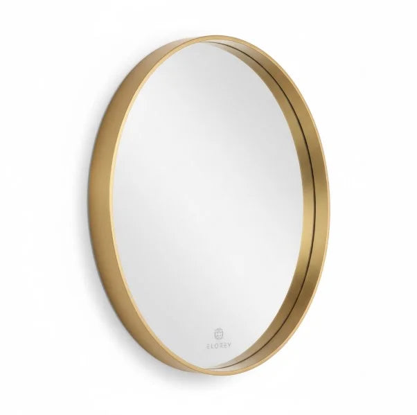 Minimalist Round Wall Mirror Modern Glass Decor for Home Entryway