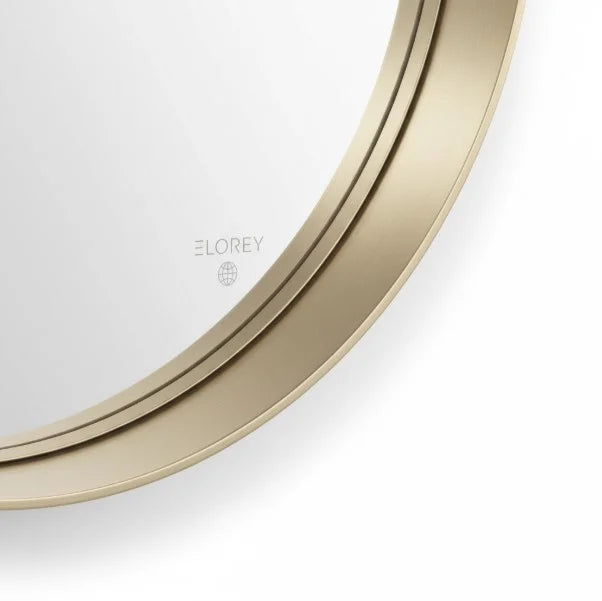 Minimalist Round Wall Mirror Modern Glass Decor for Home Entryway