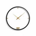 Modern Minimalist Metal Wall Clock Sleek Industrial Wall Decor