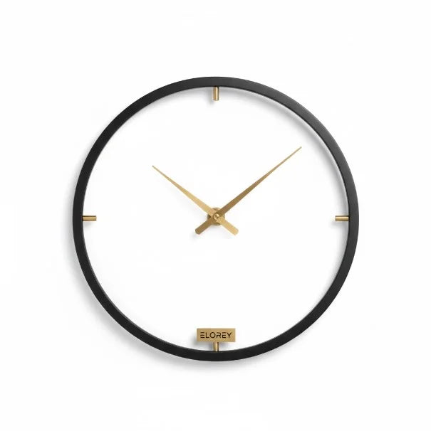 Modern Minimalist Metal Wall Clock Sleek Industrial Wall Decor