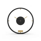Modern Minimalist Metal Wall Clock Sleek Industrial Wall Decor