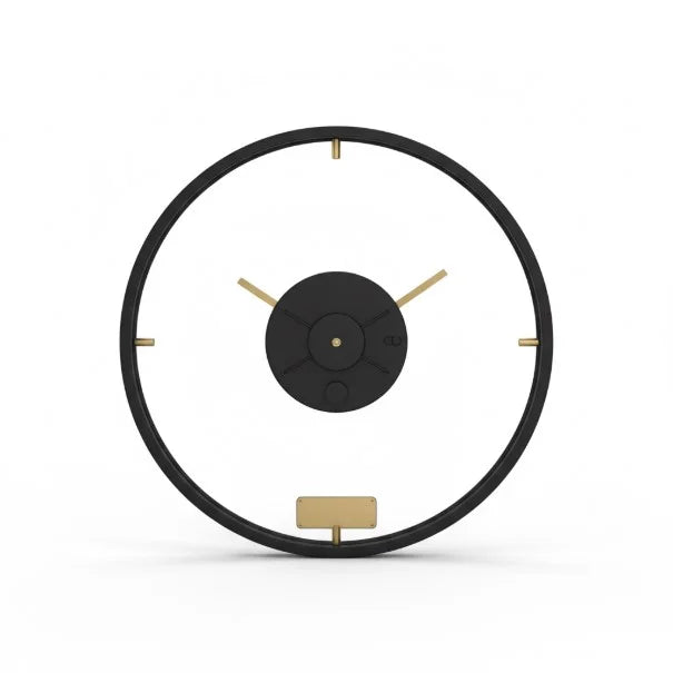 Modern Minimalist Metal Wall Clock Sleek Industrial Wall Decor