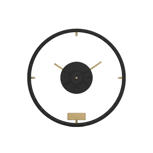 Modern Minimalist Metal Wall Clock Sleek Industrial Wall Decor