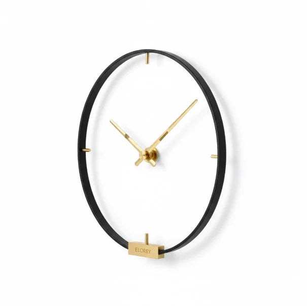 Modern Minimalist Metal Wall Clock Sleek Industrial Wall Decor